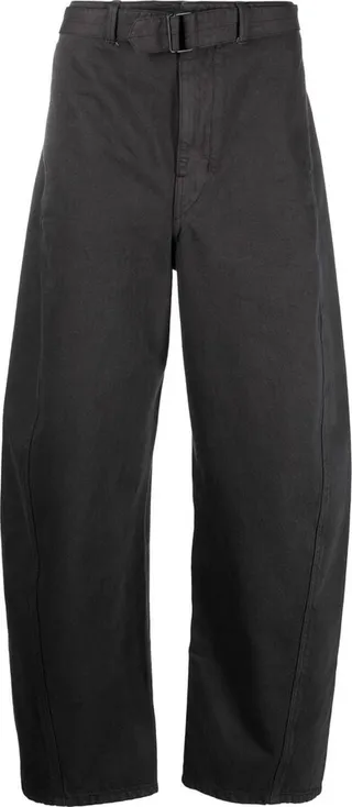 Belted Straight-Leg Trousers