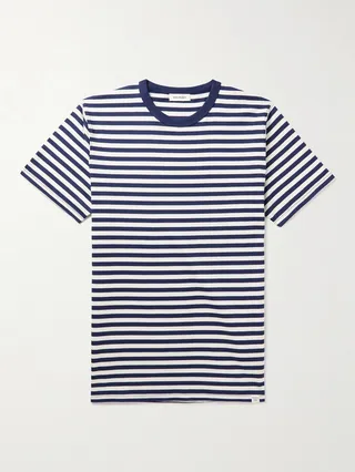 Essentials Niels Striped Cotton-Jersey T-Shirt