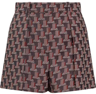 Lanvin All-Over Monogram Printed Shorts