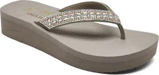 Skechers Women's Cali Vinyasa Glory Day Flip-Flop Thong Athletic Sandals from Finish Line