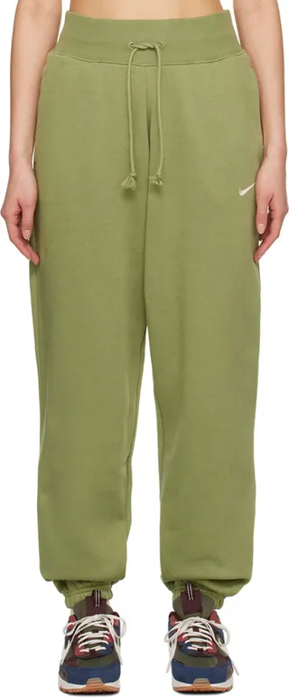 Nike Green Sportswear Phoenix Lounge Pants
