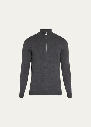 Men's Wool Half-Zip Sweater