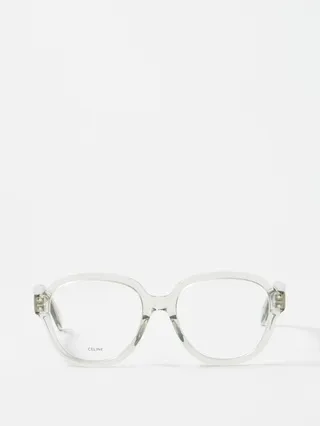 Bold Story Oversized Round Acetate Glasses