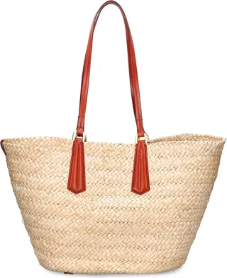 Extra large Panier straw tote bag