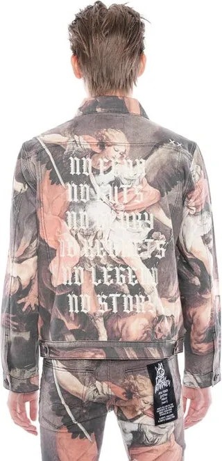 Cult of Individuality Type II Denim Jacket In Multi - Grey