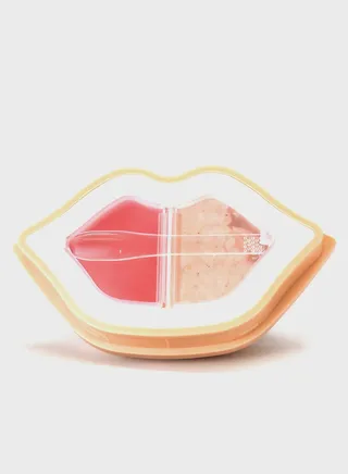 Peach Duoduo Lip Scrub & Lip Oil In Cream