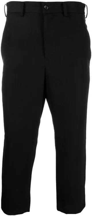Cropped Straight-Leg Trousers