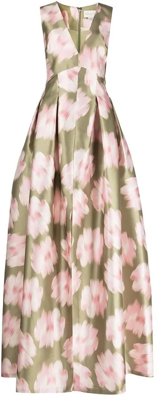 Brooke floral-print gown
