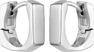 Small Square Huggie Hoop Earrings