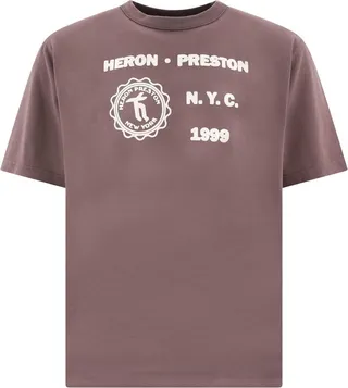 Heron Preston Logo Printed Crewneck T-Shirt