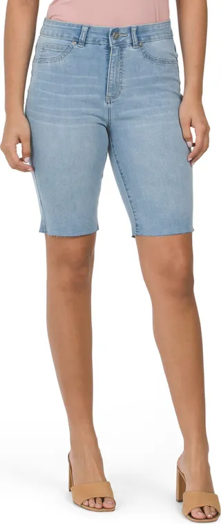 High Rise Bermuda Shorts
