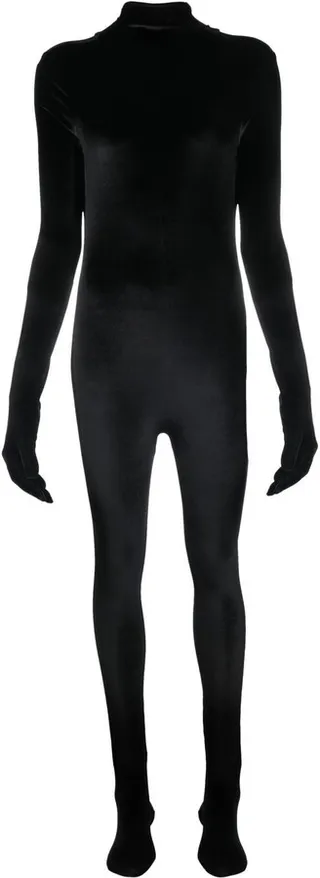 Roll-Neck Long-Sleeve Bodysuit