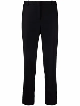 Mid-Rise Cropped Trousers