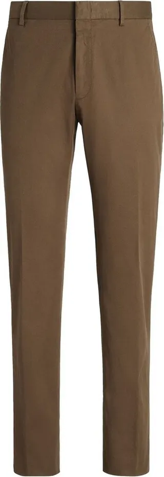 Slim-Cut Leg Tailored Trousers