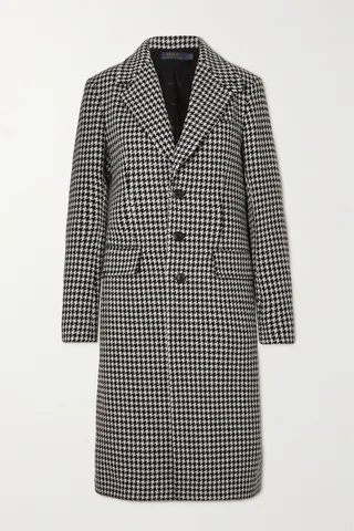 Polo Ralph Lauren - Preston Houndstooth Recycled Wool-blend Coat - Black