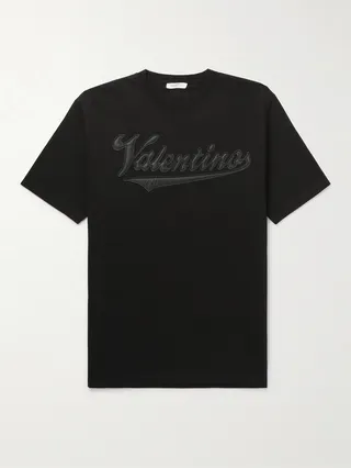 Logo-Appliquéd Cotton-Jersey T-Shirt