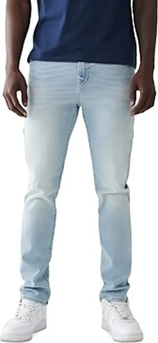 True Religion Rocco Flap Super T Relaxed Skinny Fit Jeans in Golden Crown
