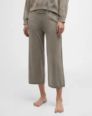 Sunbleached Cropped Wide-Leg Pants