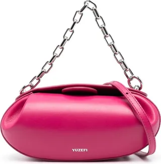Baton leather shoulder bag