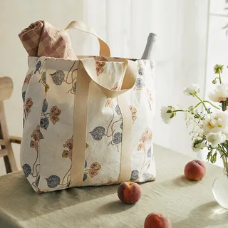 Soil to Studio Maya Floral Canvas Market Tote