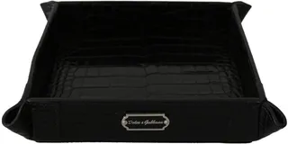 Dolce & Gabbana Plate Key Wallet Phone Card Money Patterned Skin Women's Tray