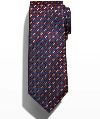 Men's Silk Small Box Tie
