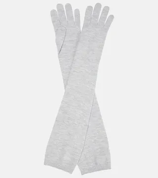 Lurex® cashmere gloves