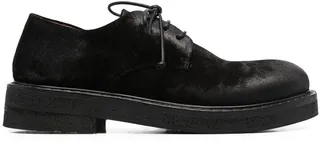 Wig lace-up derby shoes