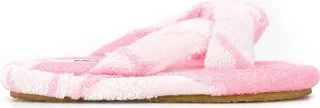 Towelling Flat Sandals