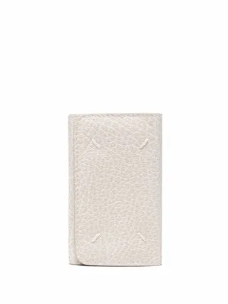 Grained Leather Folding Keyring