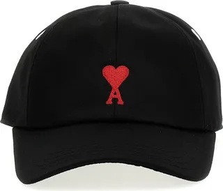 AMI Paris Logo Embroidered Baseball Cap