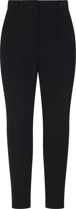 Woman Black High Waist Tailored Trousers