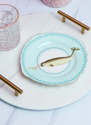 Narwhal Cake Plate