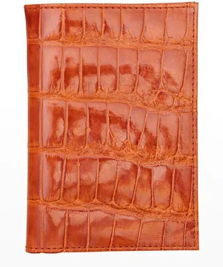 Traditional Alligator Passport Holder