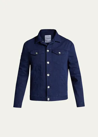 Men's Bull Stretch Denim Trucker Jacket