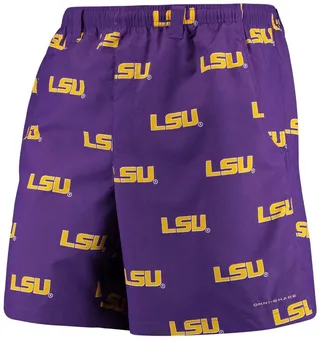 Men's Purple Lsu Tigers Backcast Ii 8" Omni-Shade Hybrid Shorts