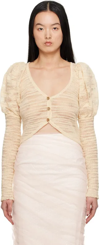 Renaissance Renaissance Beige Yuki 2 Cardigan