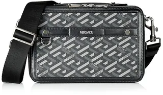 Greca Monogram Crossbody Bag