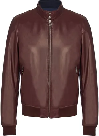 Reversible Nappa Leather Bomber Jacket