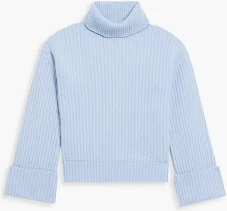 Greenwich ribbed-knit cashmere turtleneck sweater