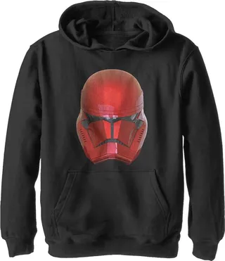Boy's Star Wars: The Rise of Skywalker Sith Trooper Helmet Pull Over Hoodie - Black - Small