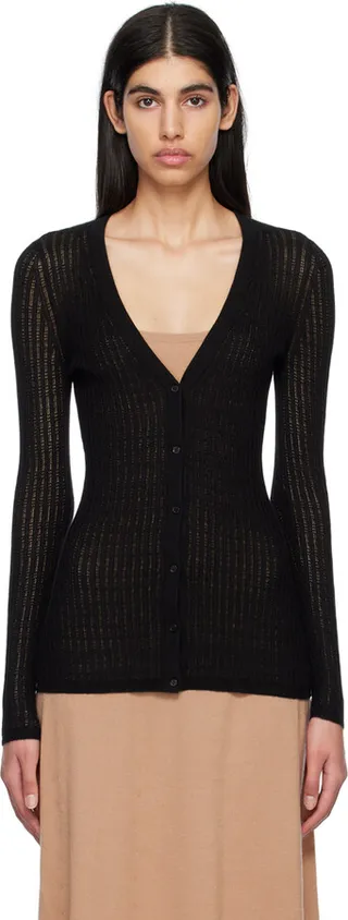 Gabriela Hearst Black Emma Cardigan