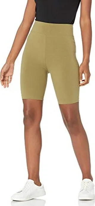The Drop Women's Jeannie High Rise Mid Length Bike Short