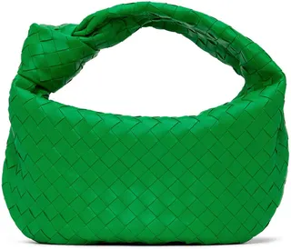Bottega Veneta Green Teen Jodie Shoulder Bag