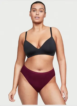 Stretch Cotton High Leg Brief Panty
