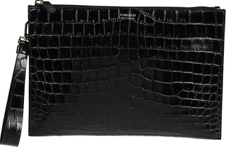 Logo-print Clutch