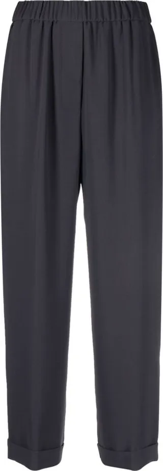 Cropped Straight-Leg Trousers