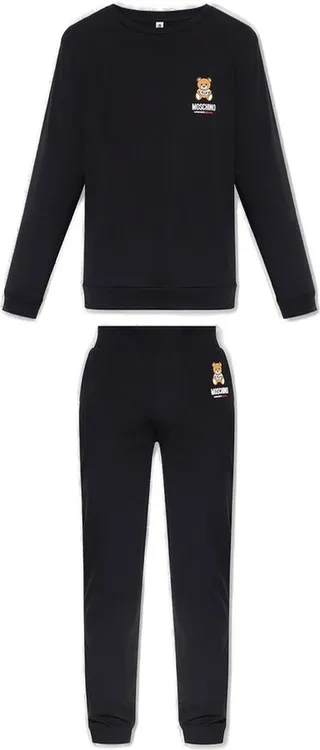 Moschino Teddy Bear Printed Two-Piece Pyjamam Set