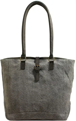 Charcoal Jute Tote Bag