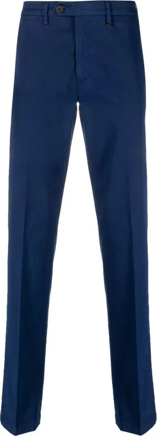 Mid-Rise Straight-Leg Trousers